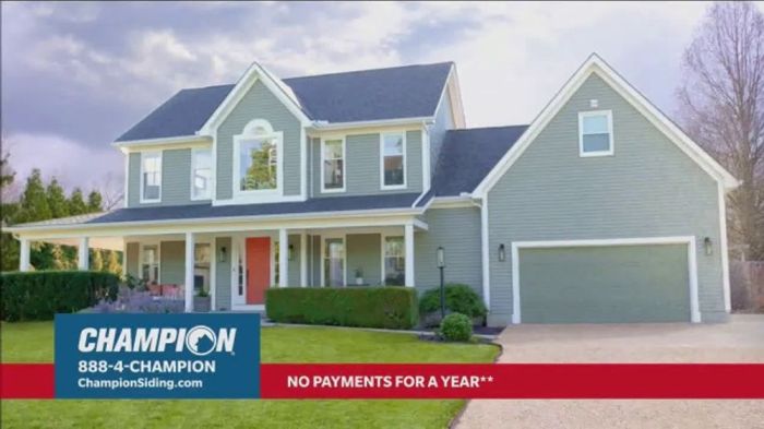 Champion Windows TV Spot, 'Upgrade Your Curb Appeal: 35% Off Siding ...